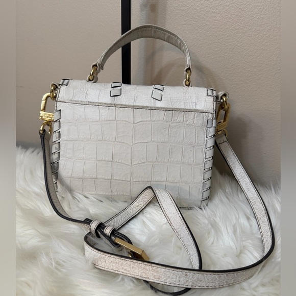💄RARE💄 Aimee Kestenberg Faux Croco Leather Crossbody Bag - Picture 5 of 14